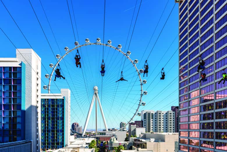 Profitez de la tyrolienne Fly LINQ à Las Vegas