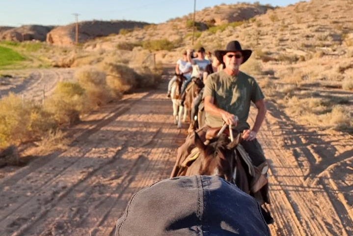 Balade à cheval dans le désert de Las Vegas