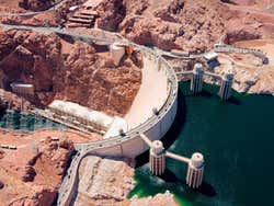 Barrage Hoover vu du ciel