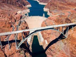 Barrage Hoover vu du ciel
