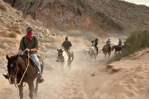 Balade à cheval dans le désert de Las Vegas