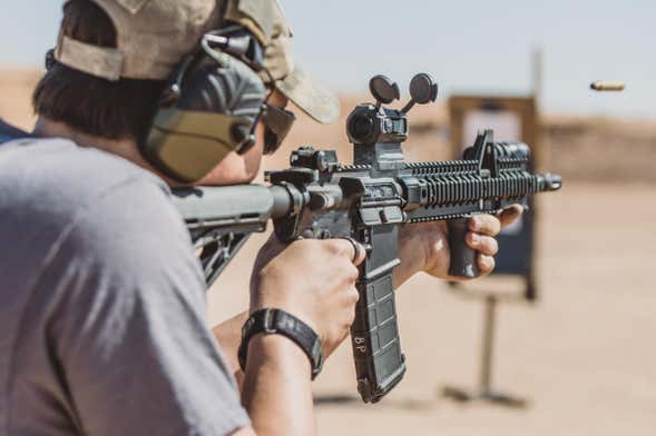 Stage de tir dans le désert de Las Vegas
